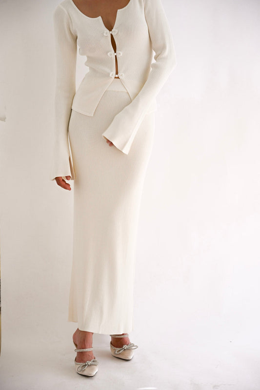 Seyla Maxi Skirt — Ivory