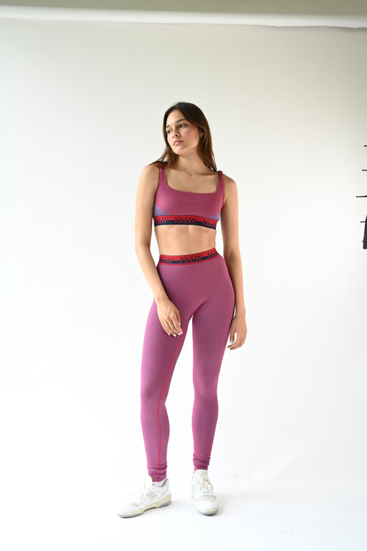 Cora Ribbed Leggings — Rouge
