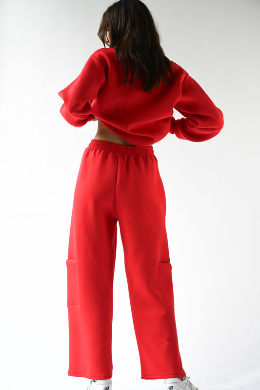 Harry Knit Neoprene Pants — Ruby