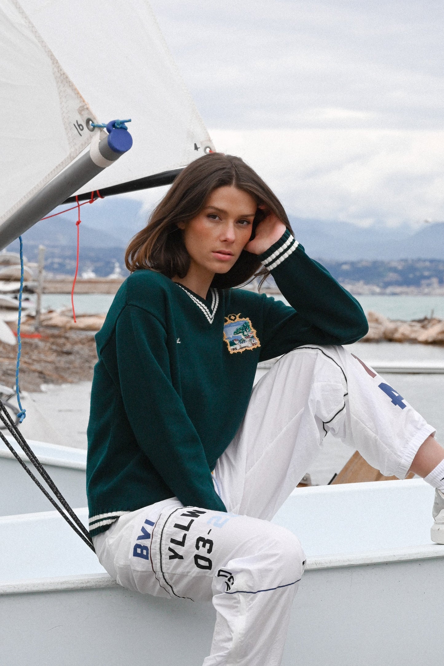 Seascape Cashmere Pullover—Emerald