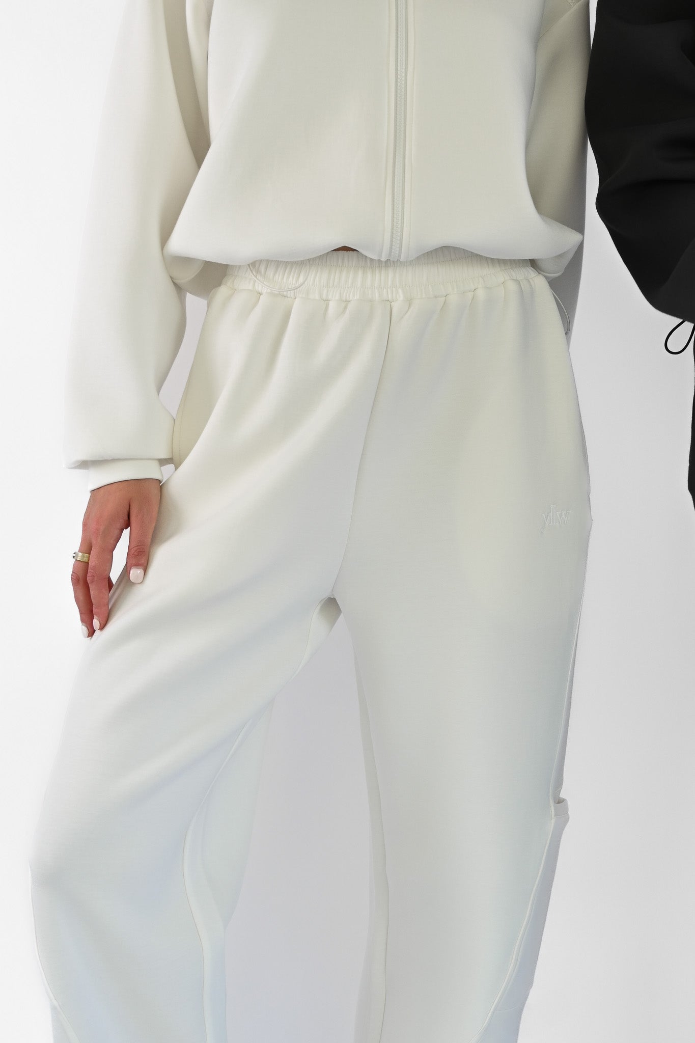 Harry Knit Neoprene Pants — Offwhite