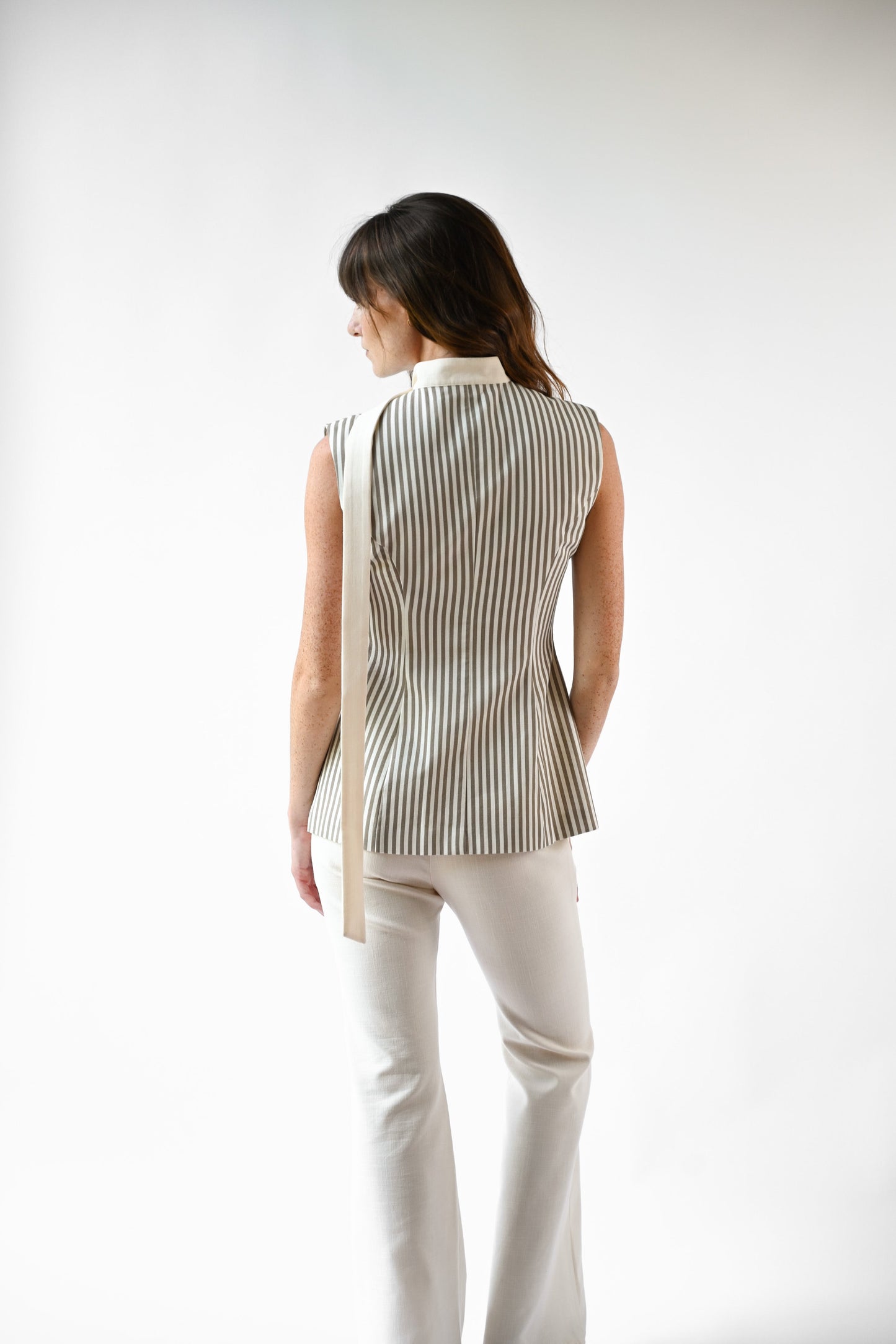 Lila Linen Scarf Top