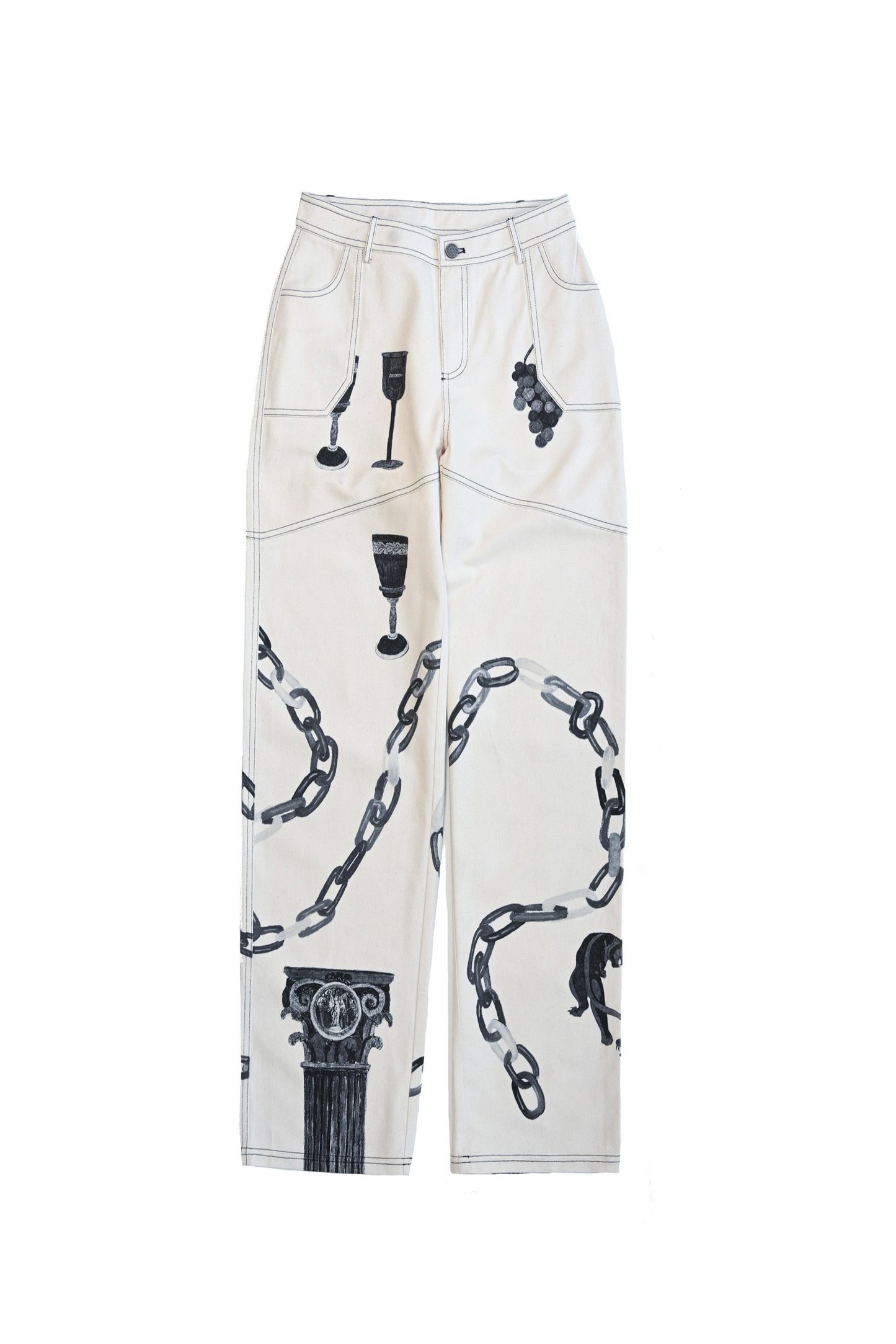 Linked Canvas Pants