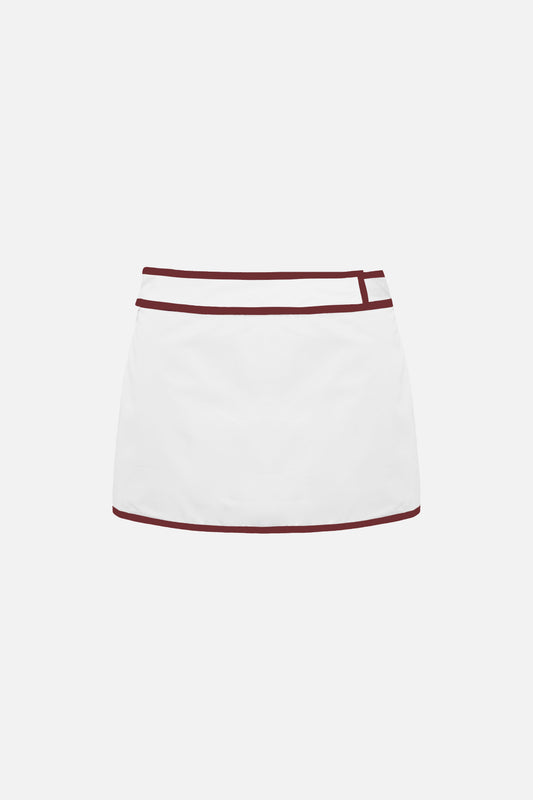 Ossie Cotton Skort — White