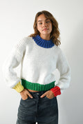 Zora Chunky Sweater — Primary Colors