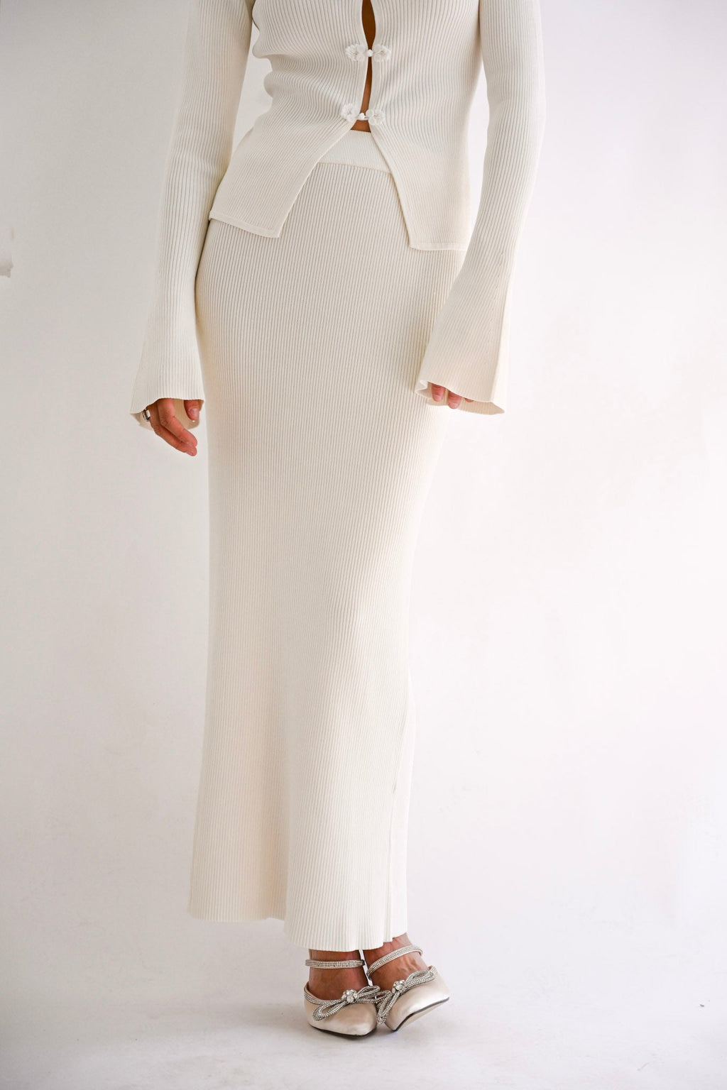 Seyla Maxi Skirt — Ivory