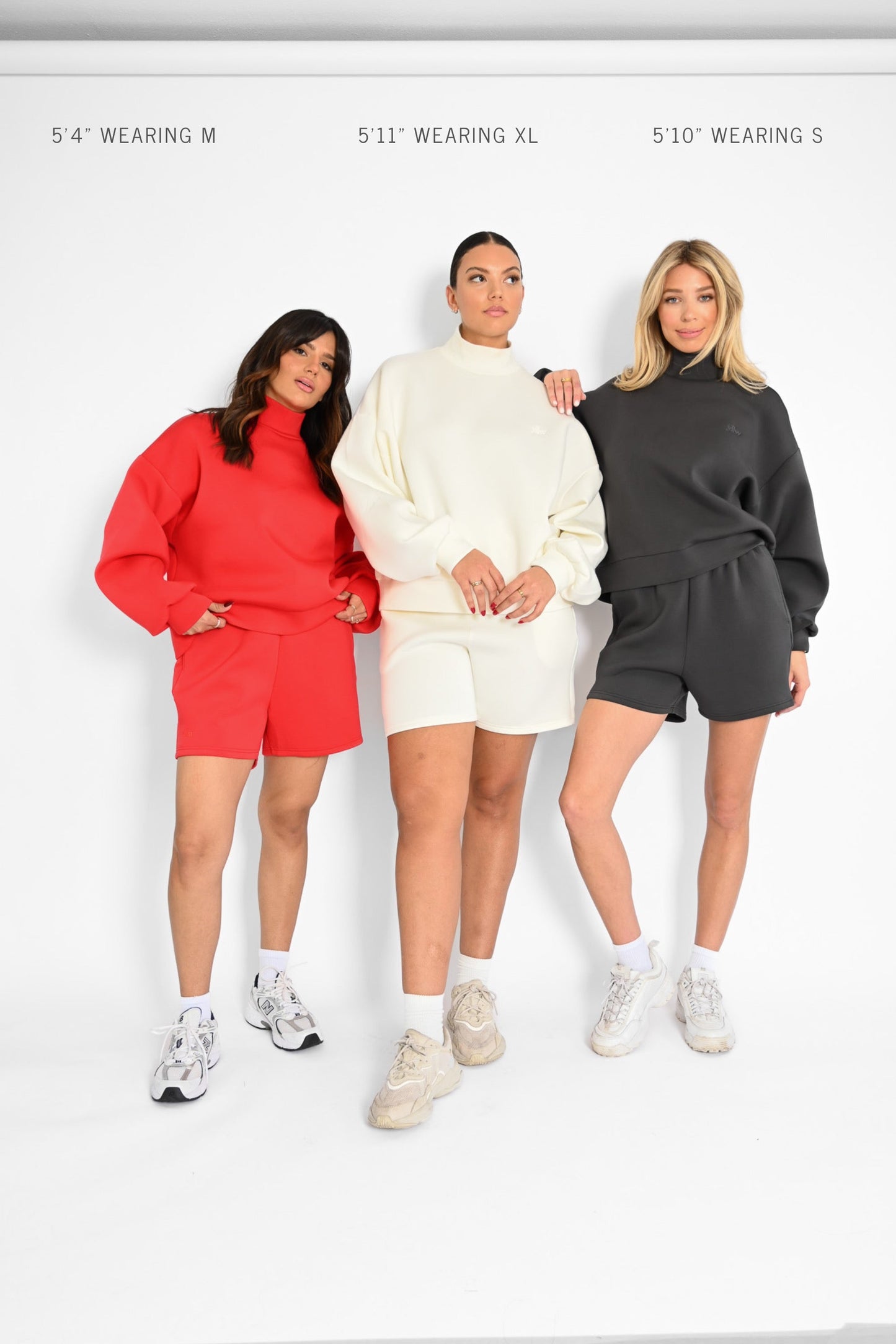 Maya Knit Neoprene Pullover — Ruby