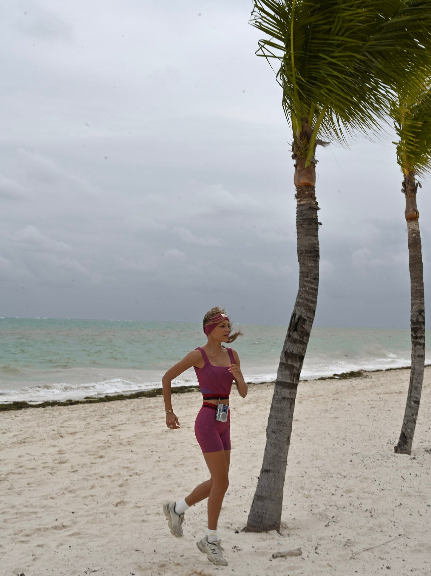 Juni Ribbed Tank — Rouge