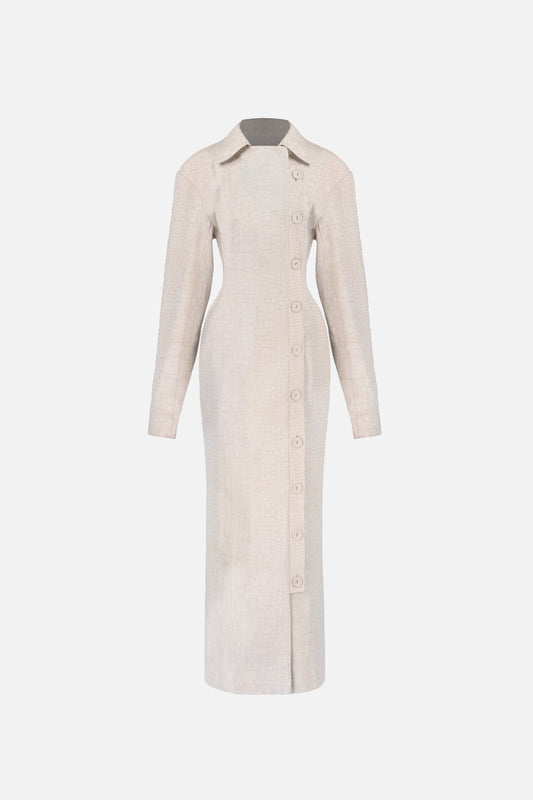 Blythe Trench Dress — Snakeskin