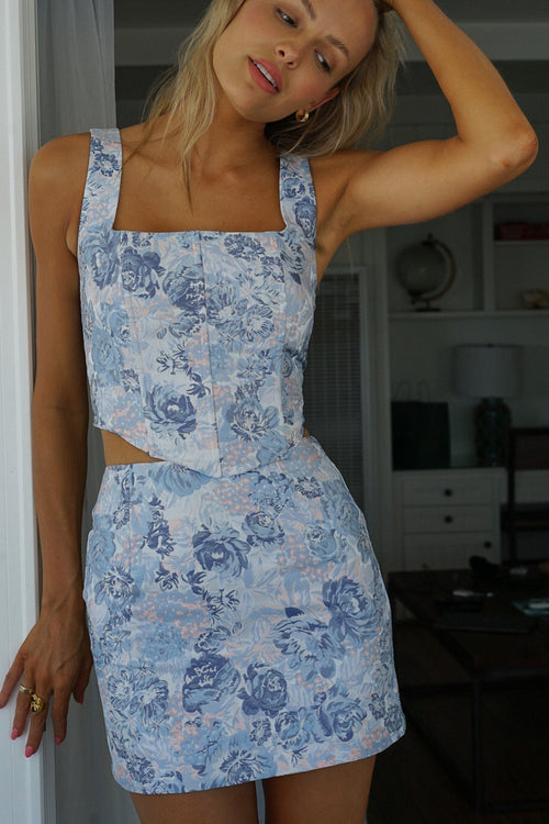 Andie Corset Top — Bordeaux