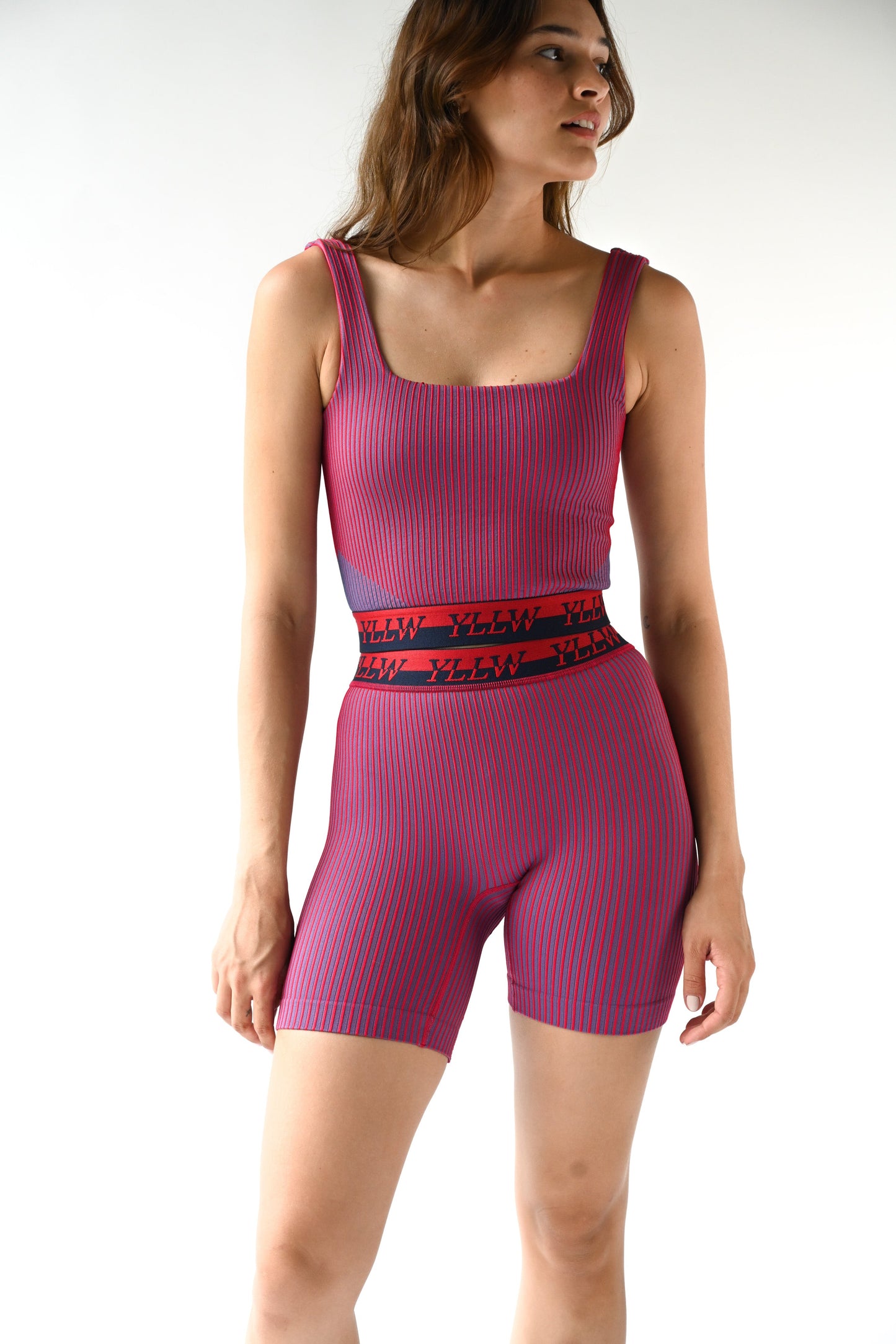 Juni Ribbed Tank — Rouge