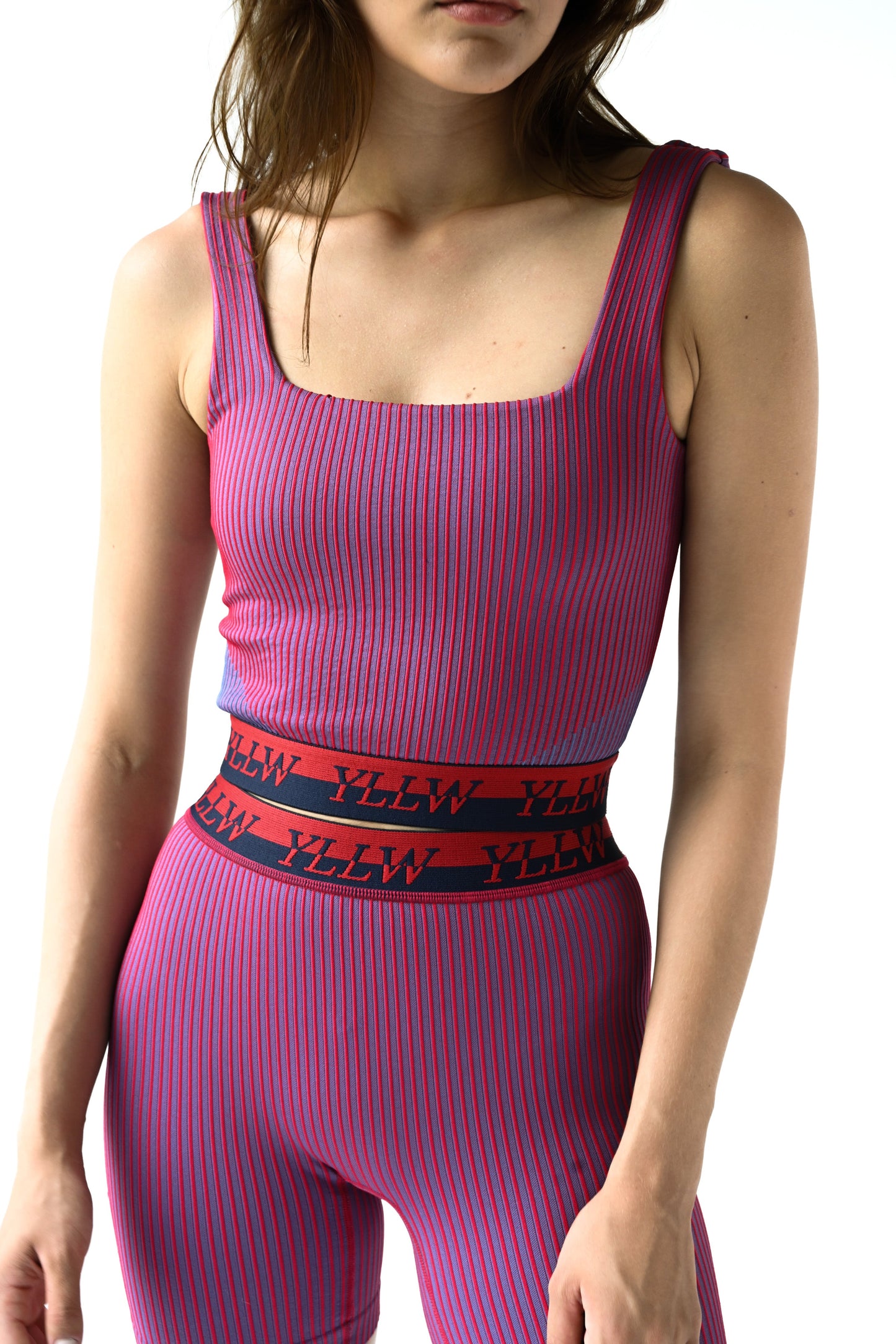 Juni Ribbed Tank — Rouge