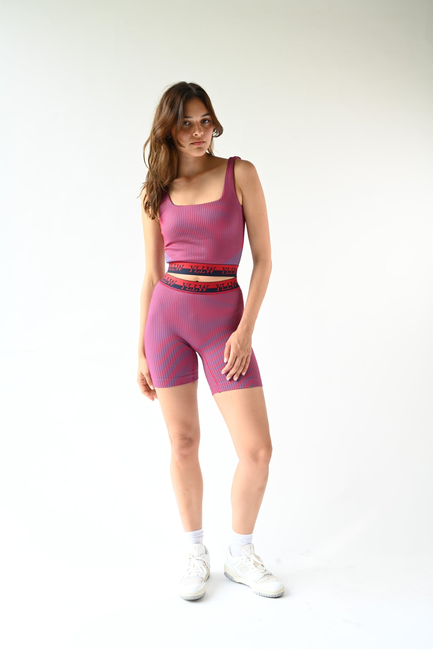 Juni Ribbed Tank — Rouge