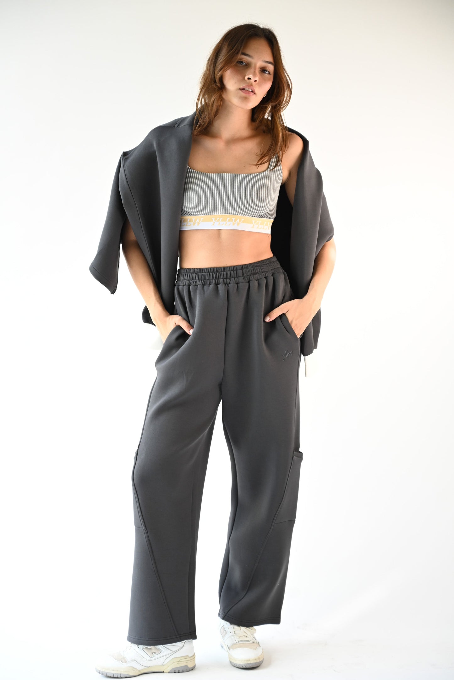 Harry Knit Neoprene Pants — Charcoal