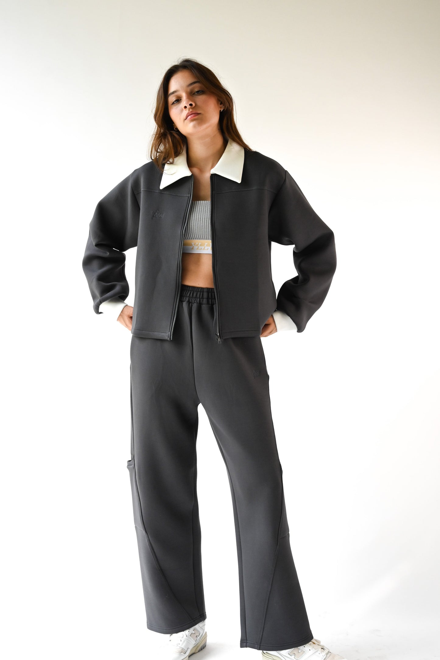 Harry Knit Neoprene Pants — Charcoal