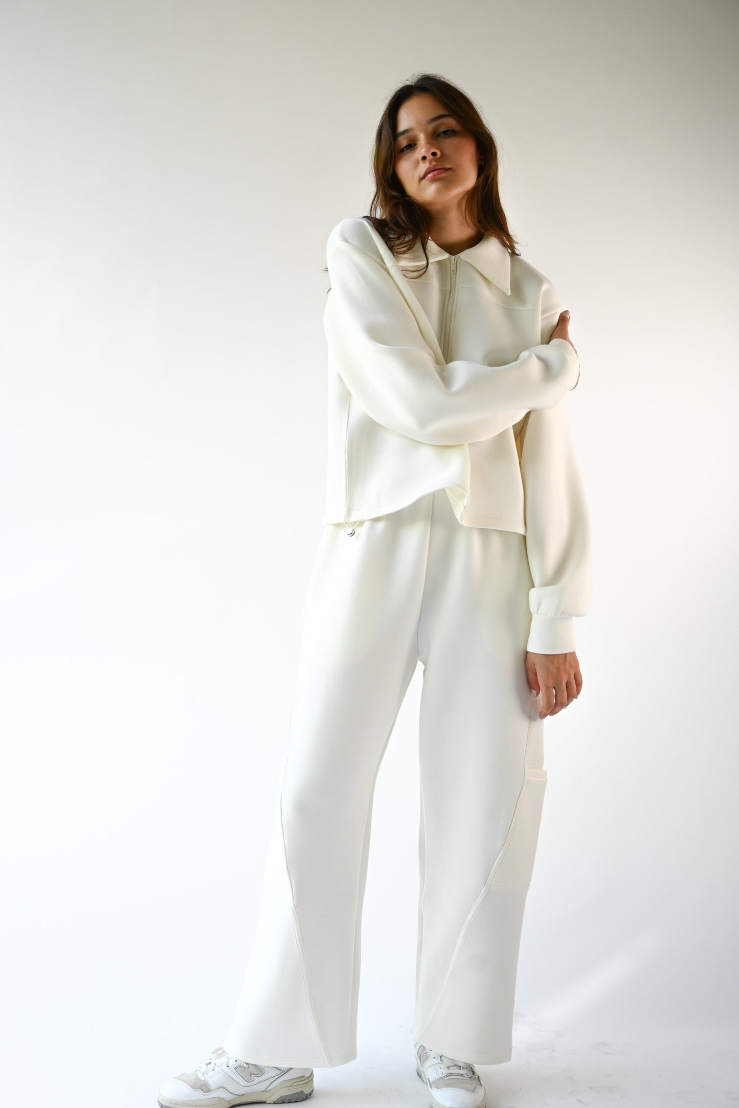 Harry Knit Neoprene Pants — Offwhite