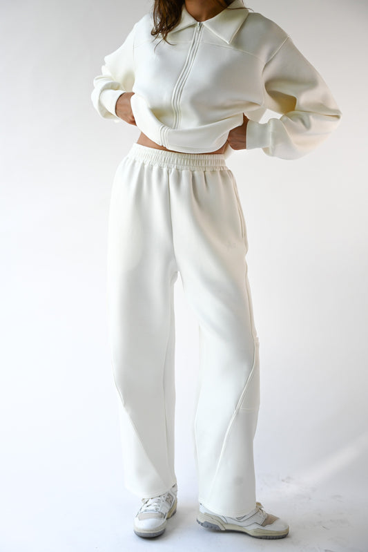 Harry Knit Neoprene Pants — Offwhite