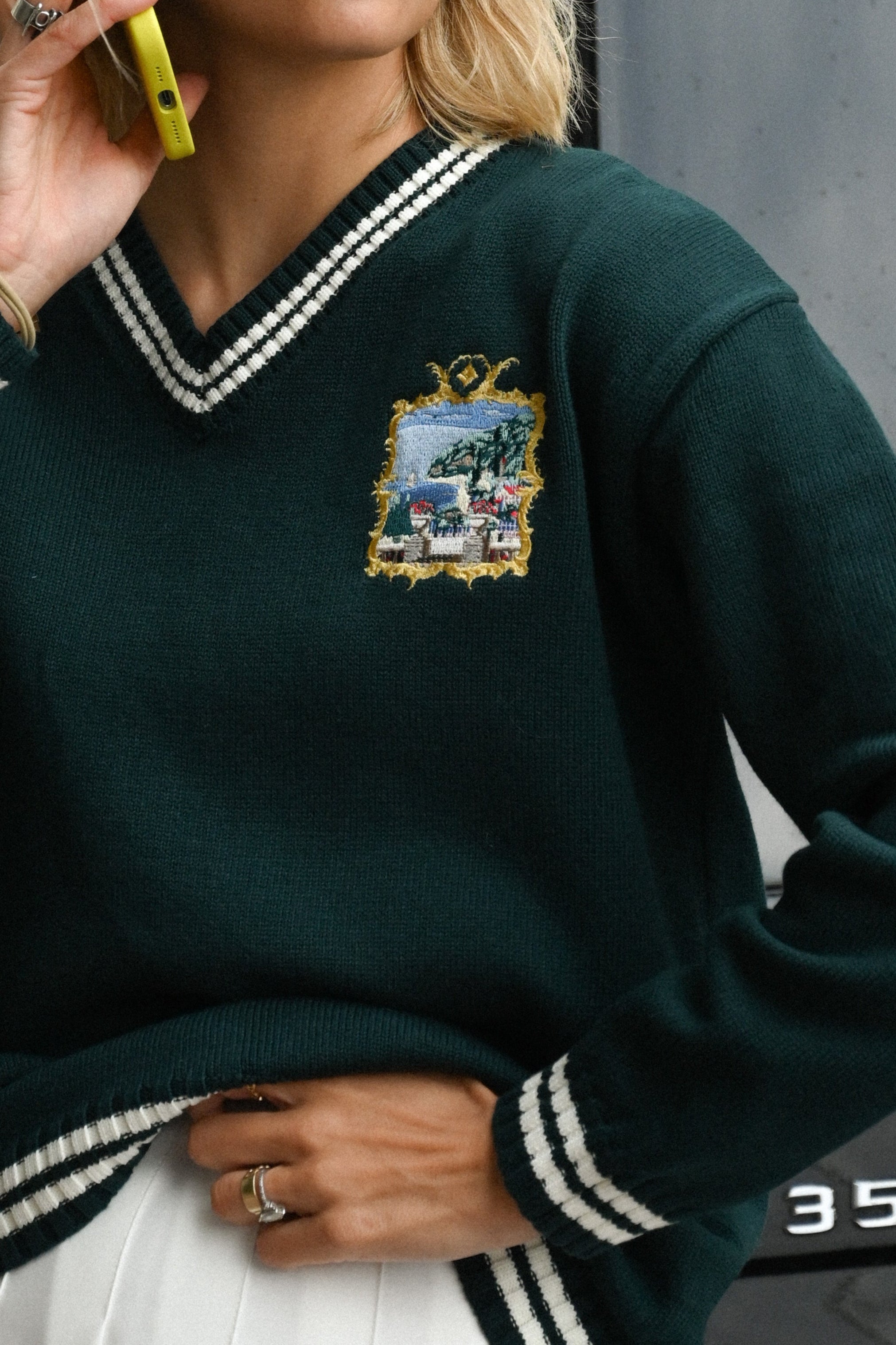 Seascape Cashmere Pullover—Emerald