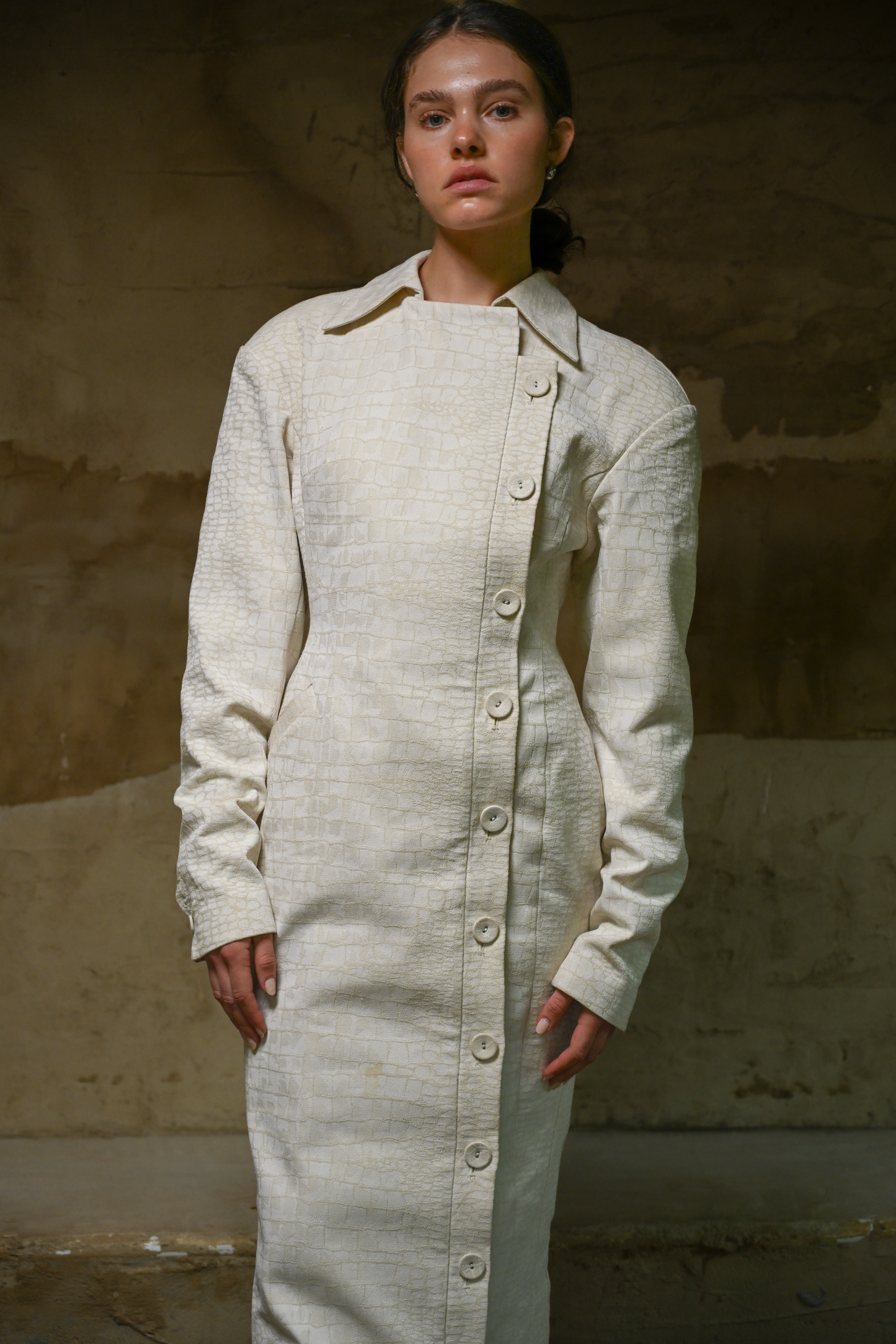 Blythe Trench Dress — Snakeskin