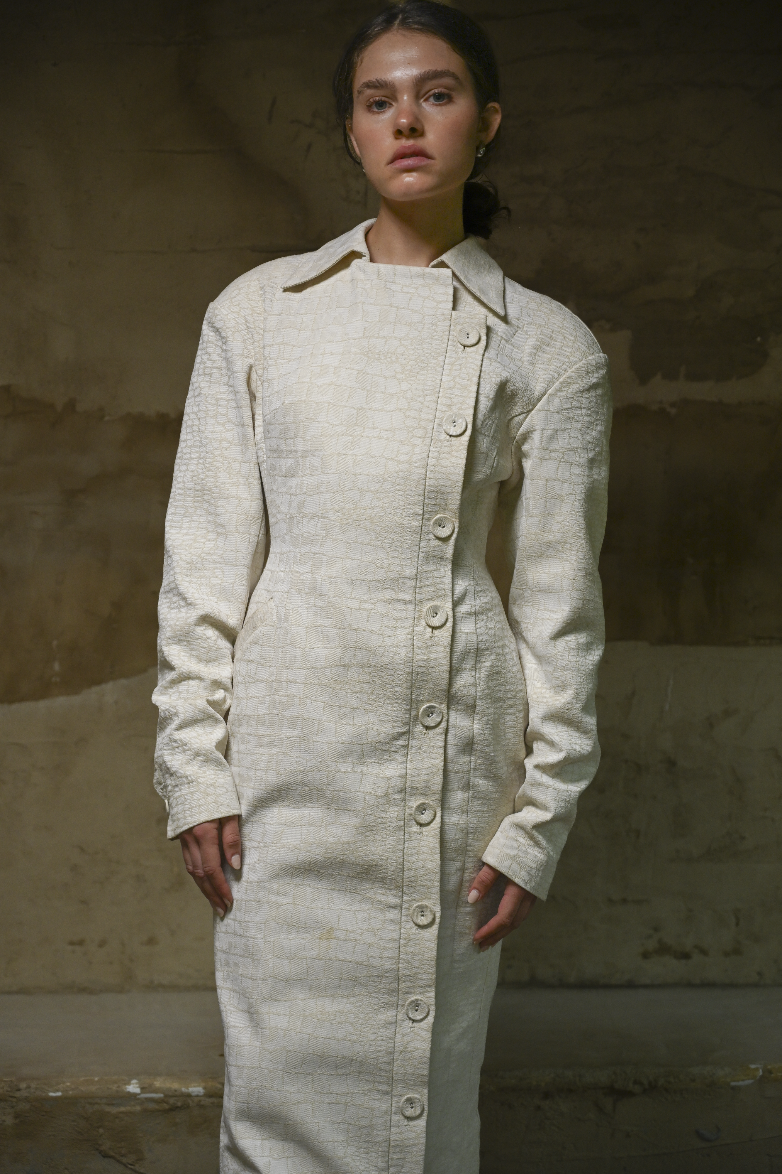 Blythe Trench Dress — Snakeskin