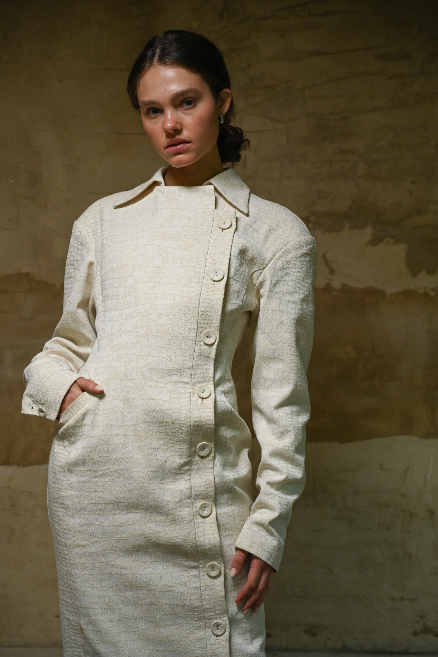 Blythe Trench Dress — Snakeskin