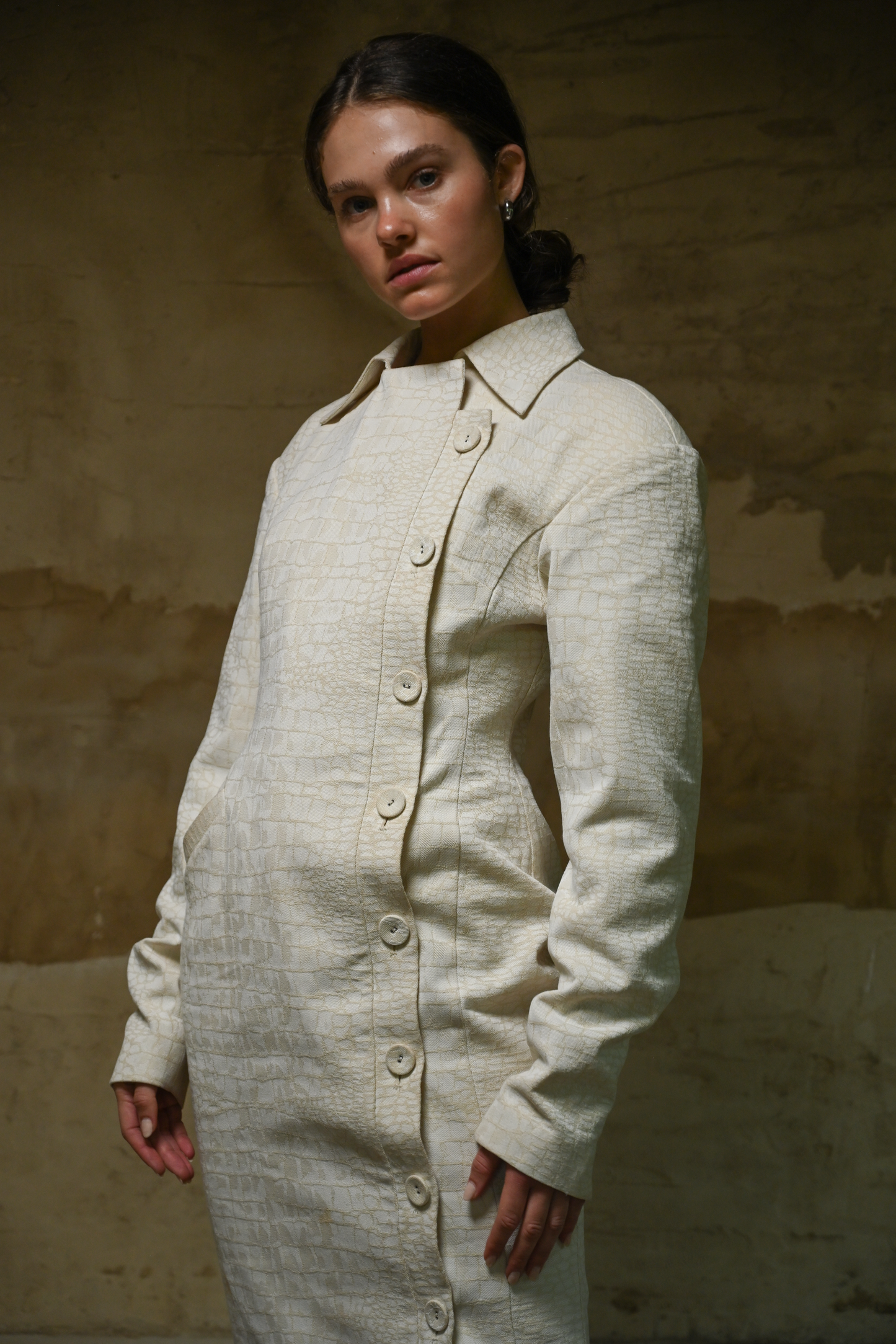 Blythe Trench Dress — Snakeskin