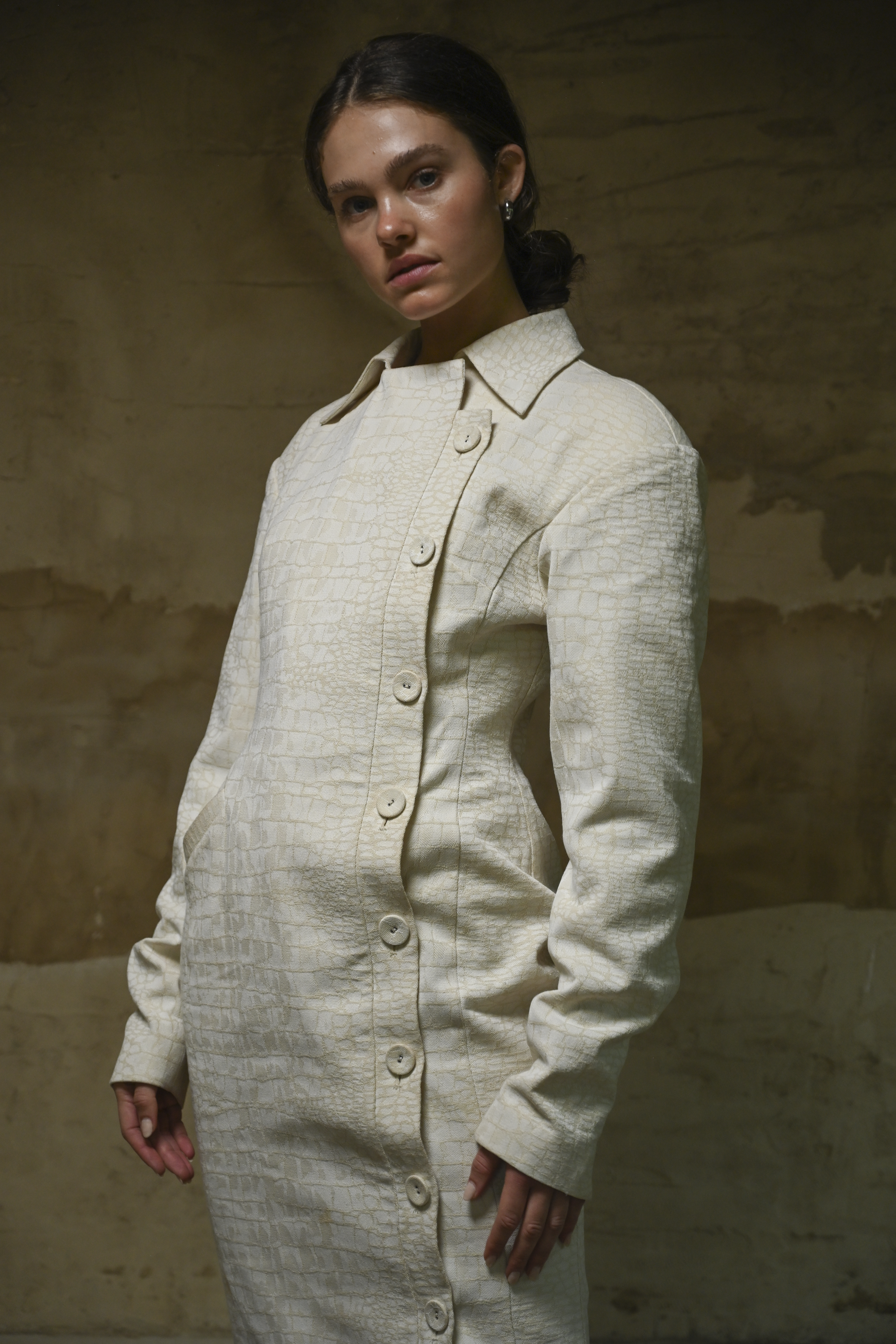 Blythe Trench Dress — Snakeskin