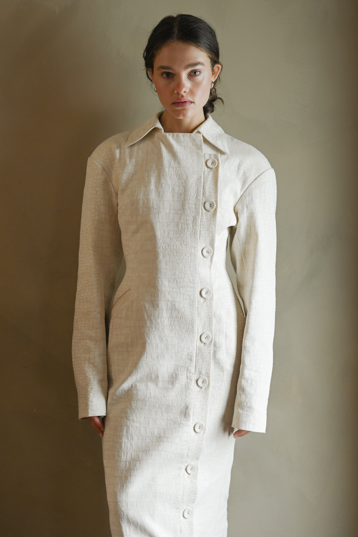 Blythe Trench Dress — Snakeskin