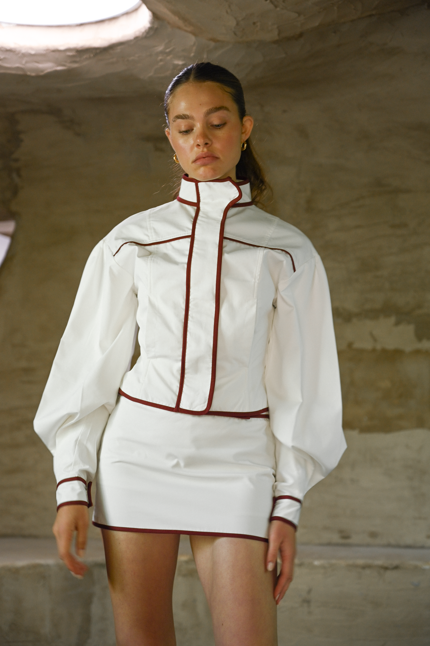 Mindy Cotton Jacket — Offwhite