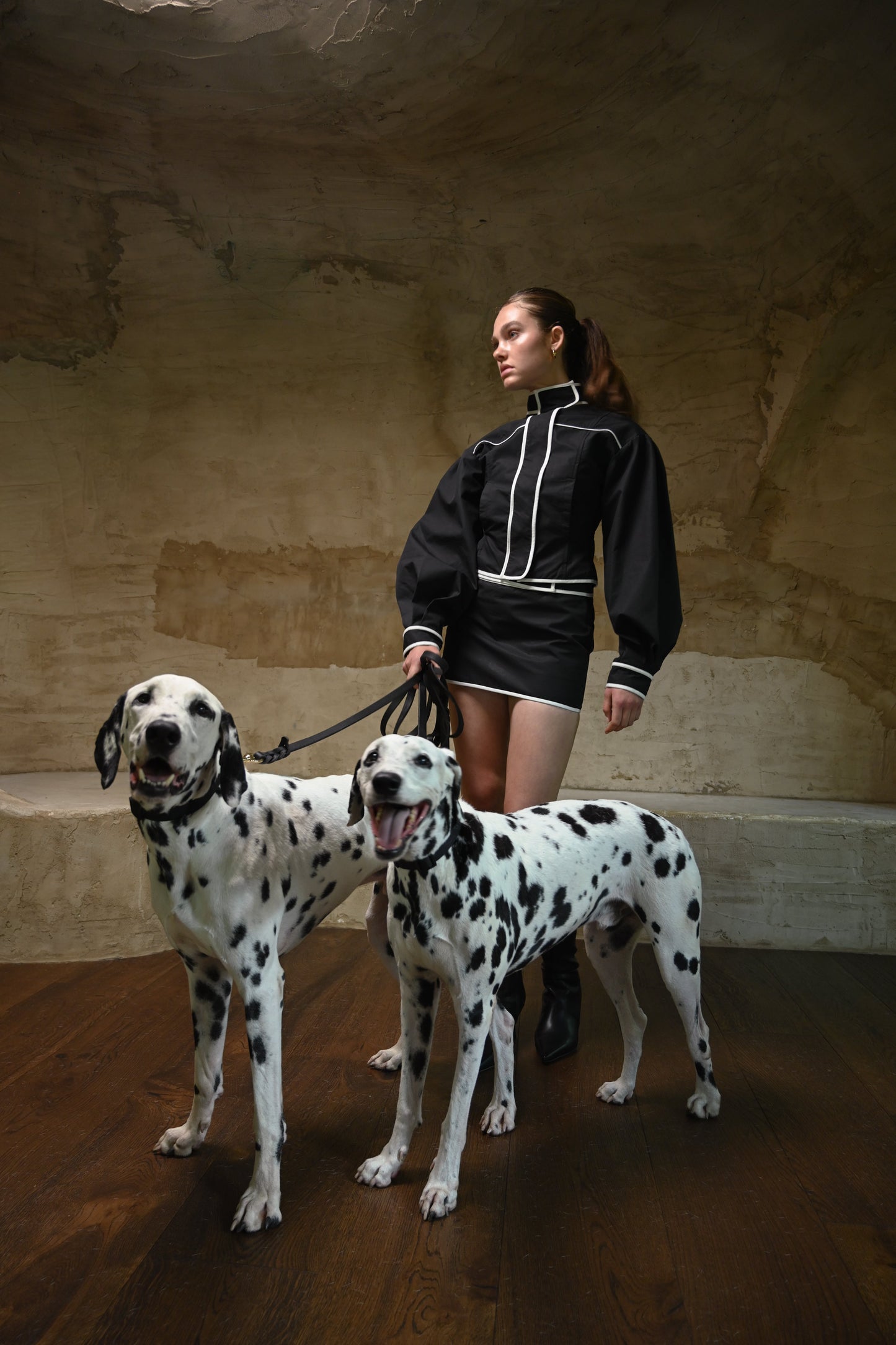 Mindy Cotton Jacket — Black