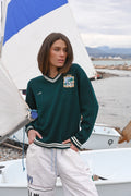 Seascape Cashmere Pullover—Emerald