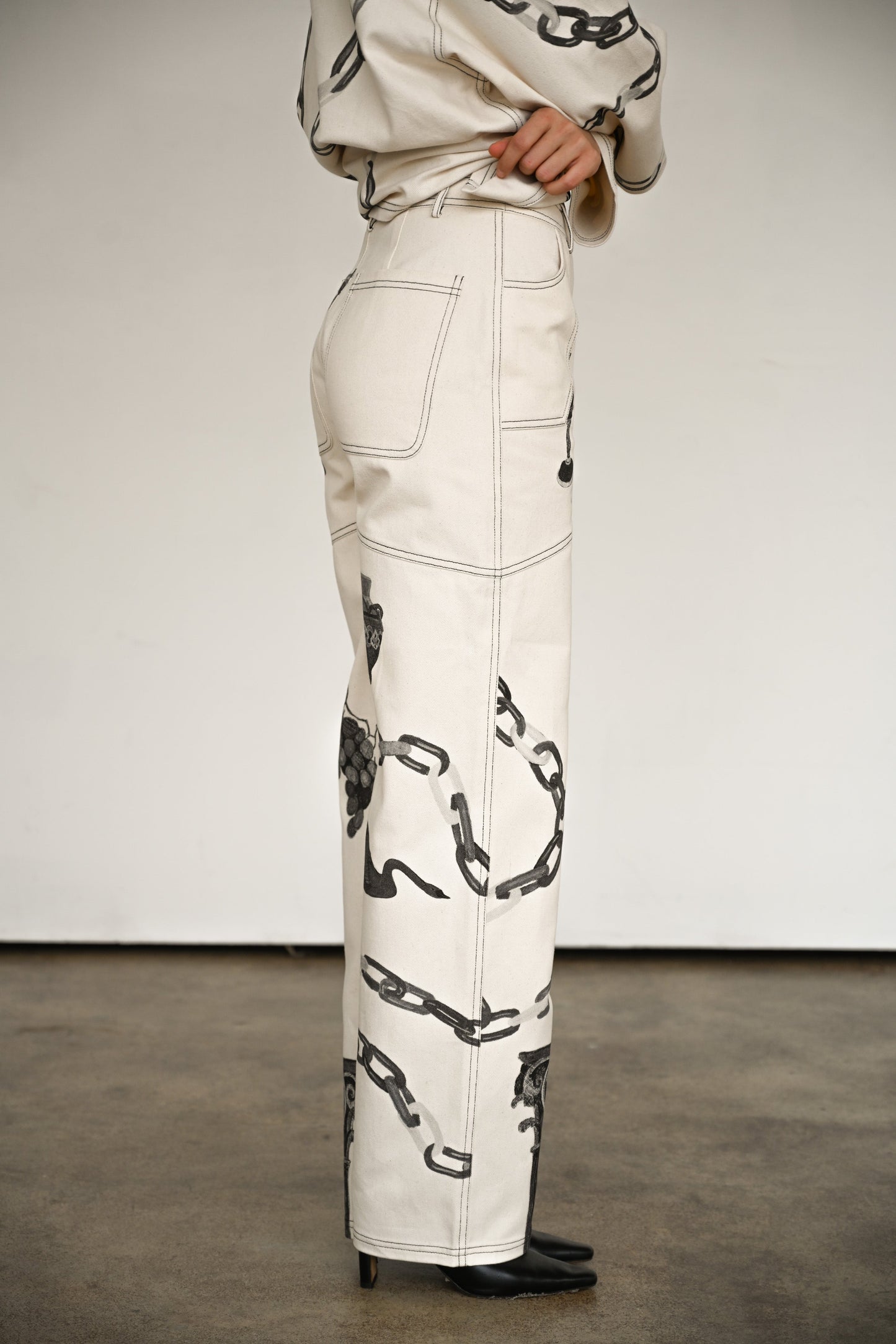 Linked Canvas Pants