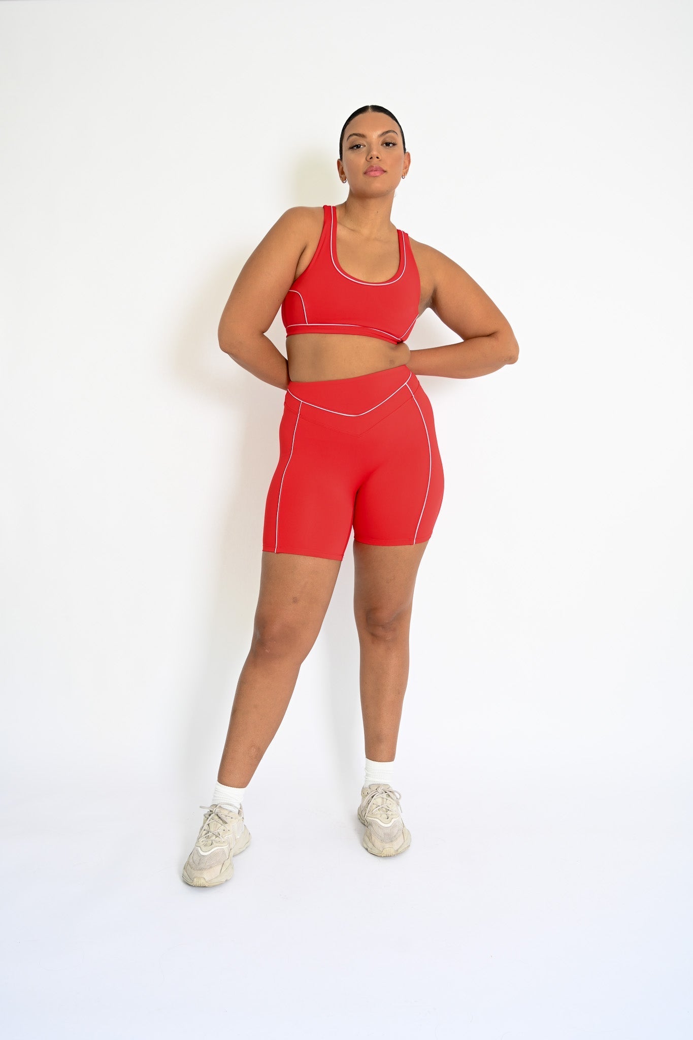 Aster Contour Sports Bra — Ruby