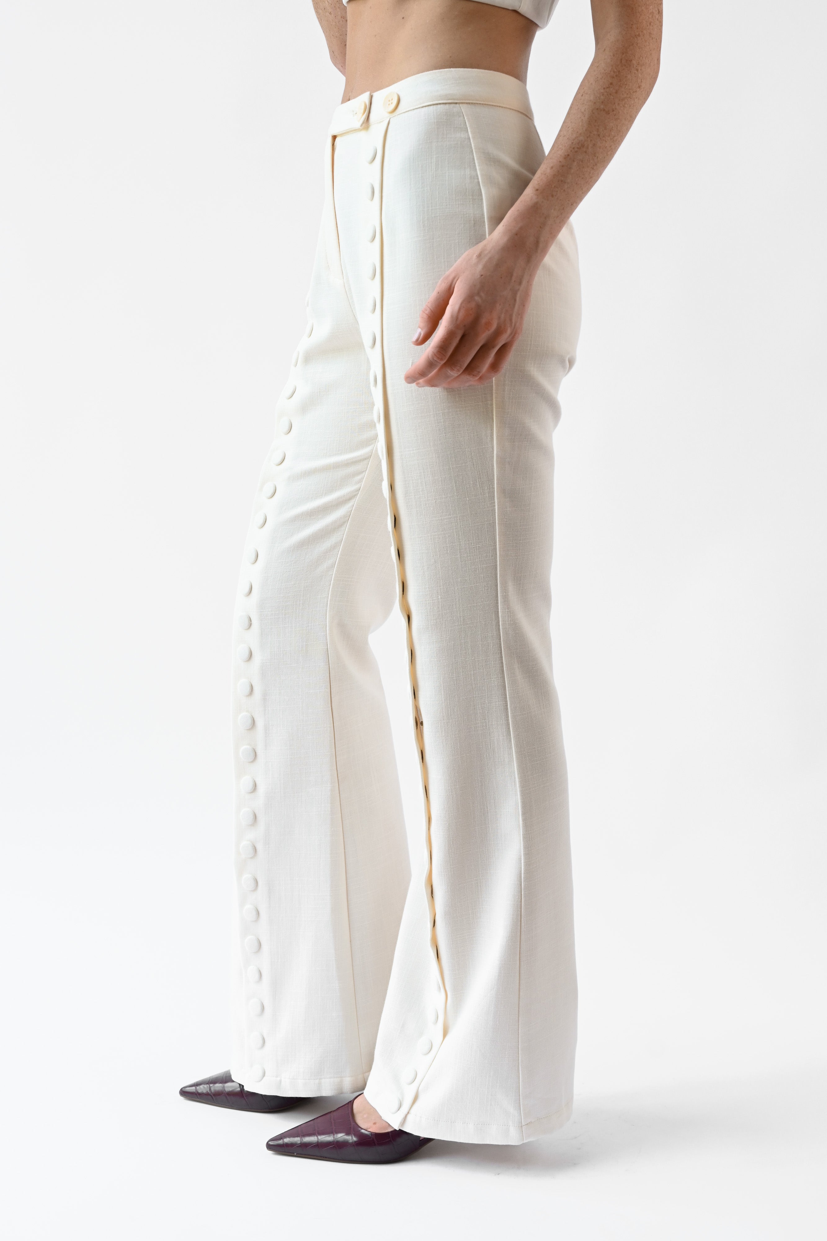 Fabio Linen Snap Trousers