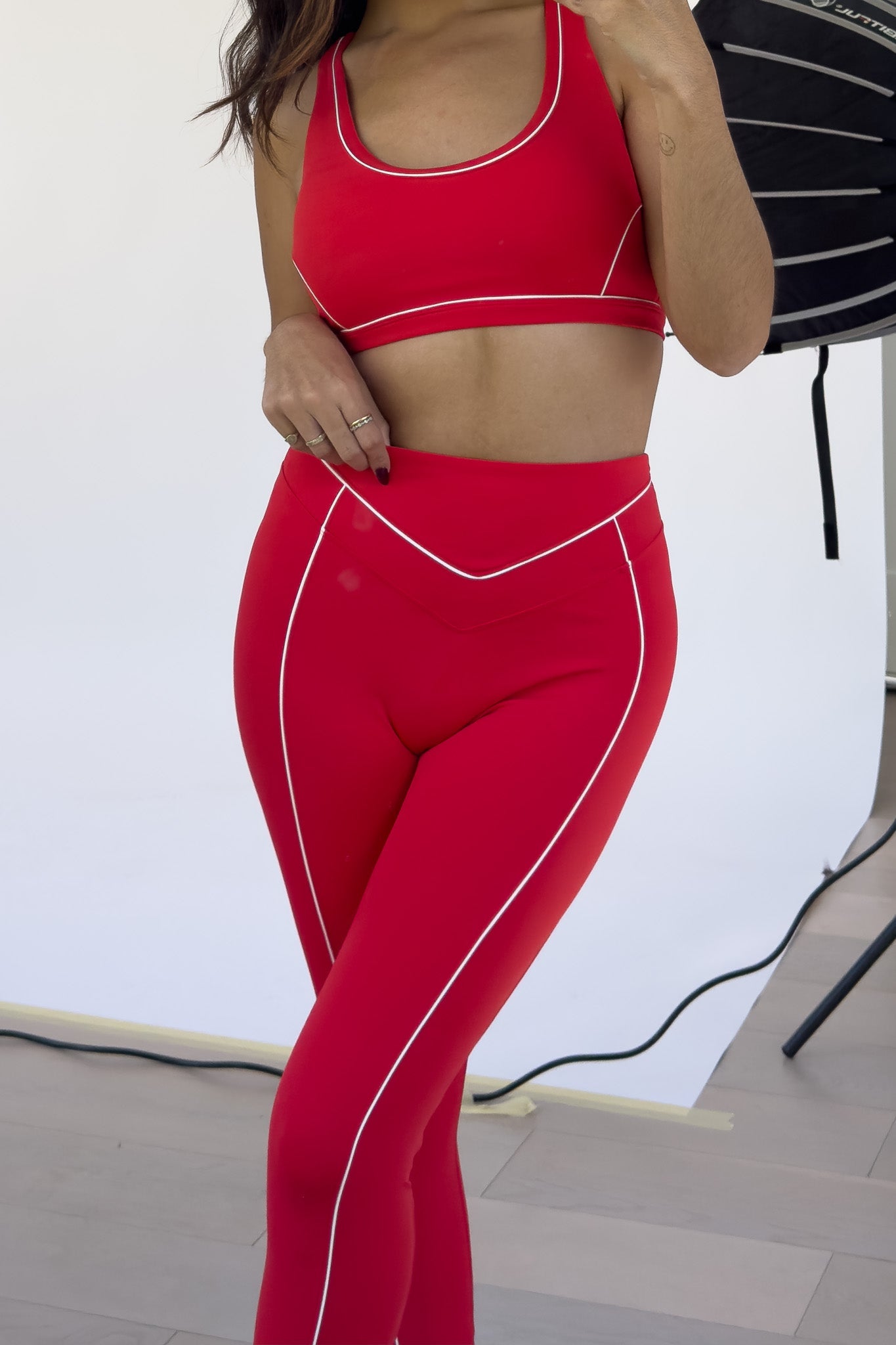 Colby Contour Leggings — Ruby