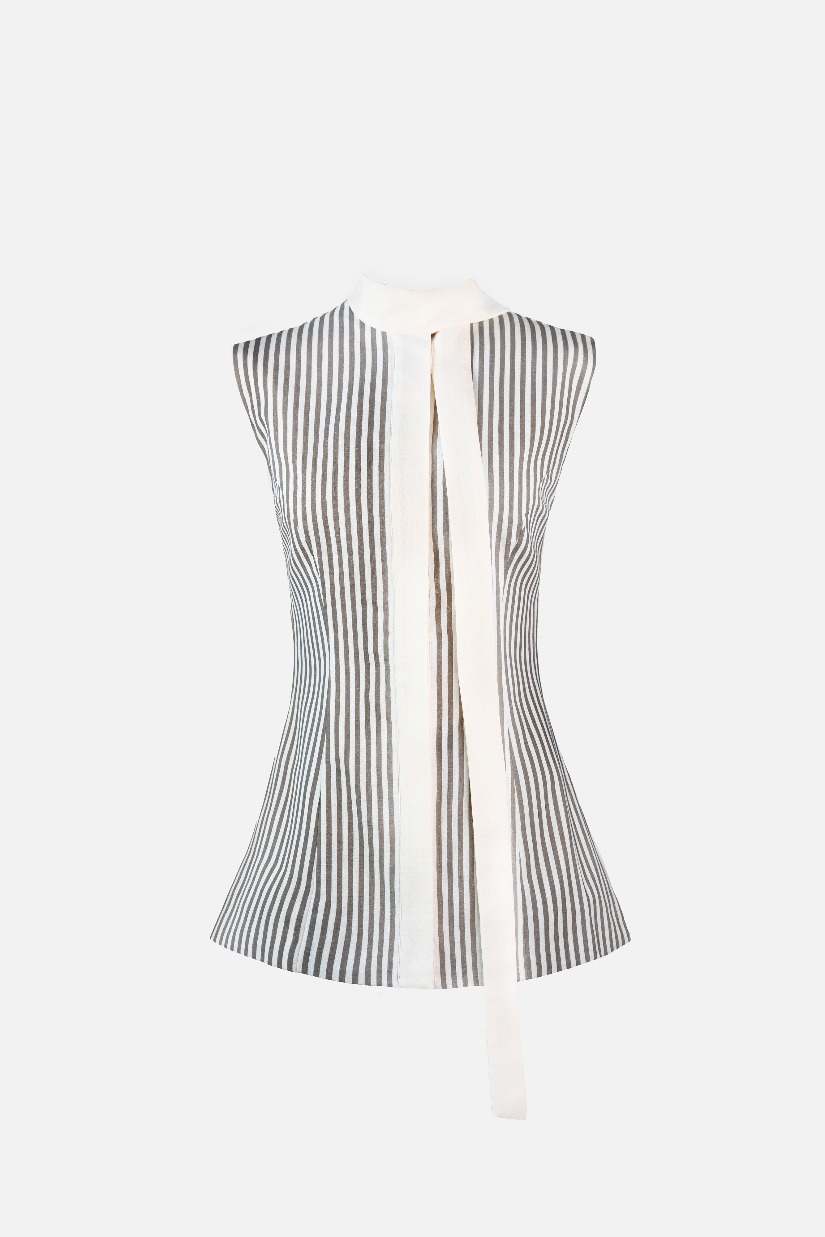 Lila Linen Scarf Top