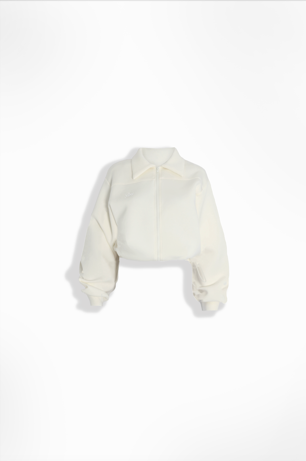 Kasey Knit Neoprene Jacket — Offwhite