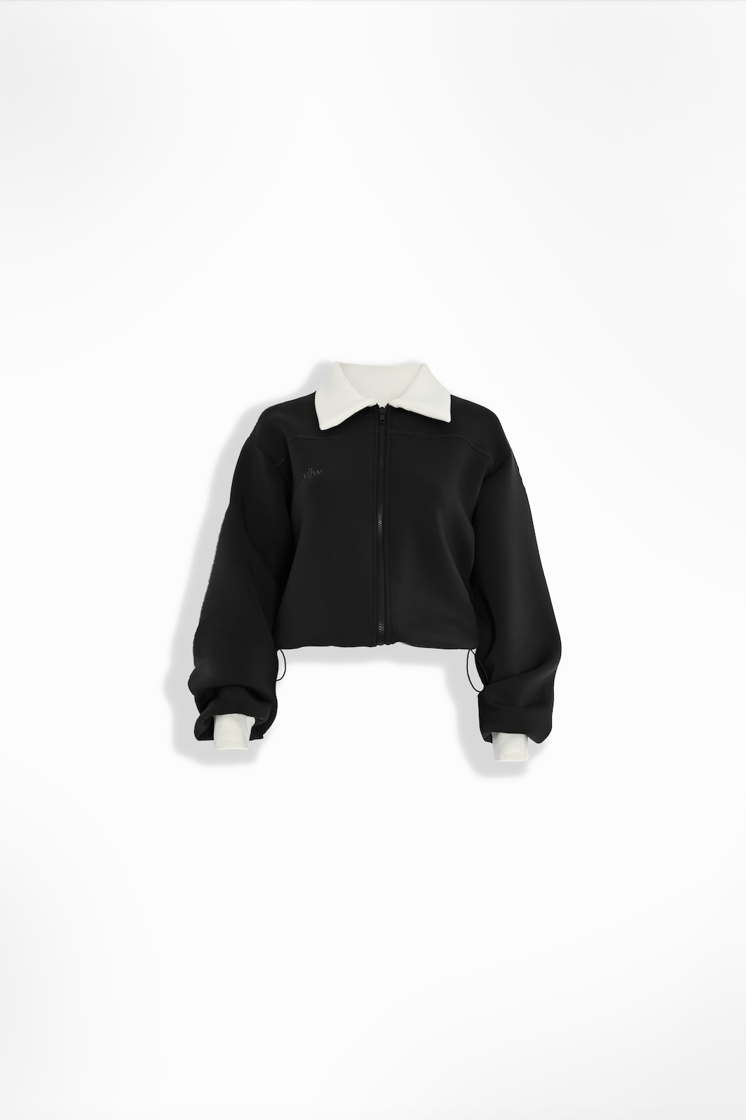 Kasey Knit Neoprene Jacket — Charcoal