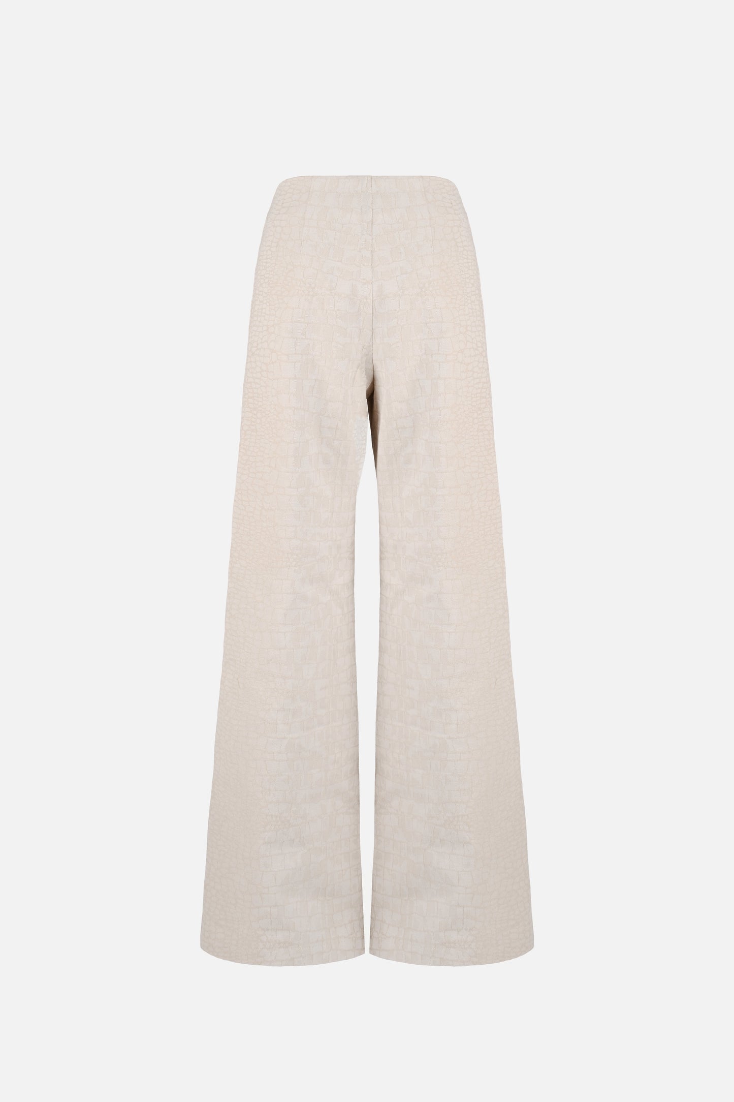Soli Belted Pant — Snakeskin Jacquard