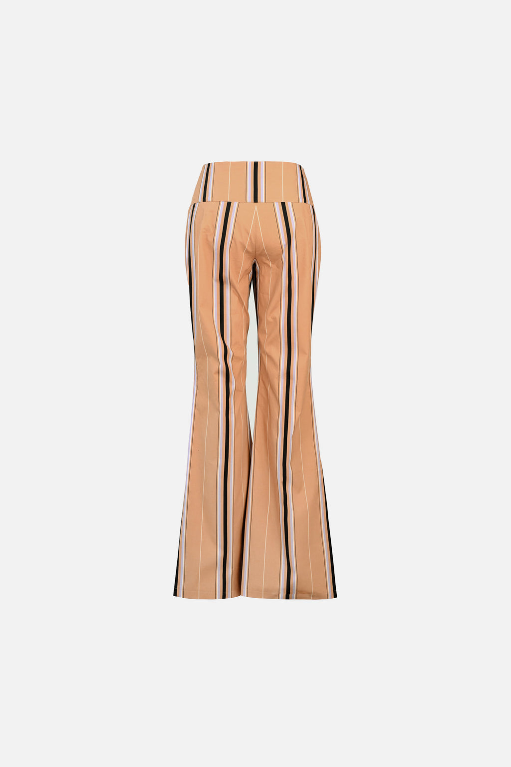 Tilly Cotton Trouser — Camel Striped