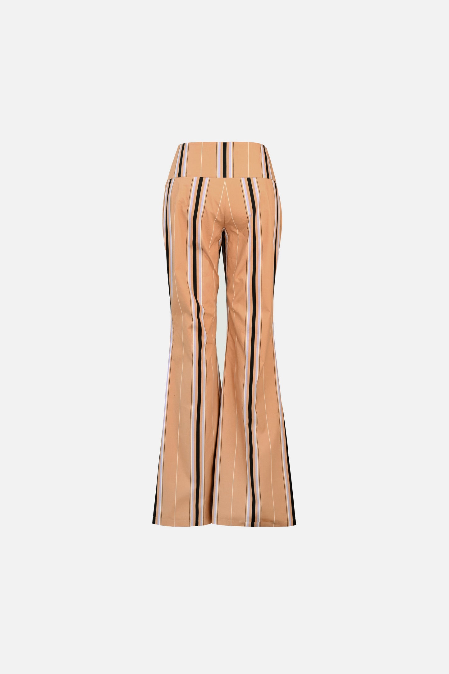 Tilly Cotton Trouser — Camel Striped
