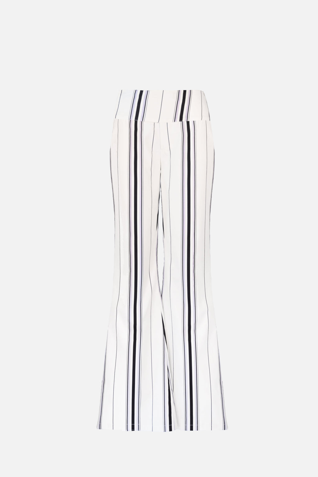 Tilly Cotton Trouser — Offwhite Striped