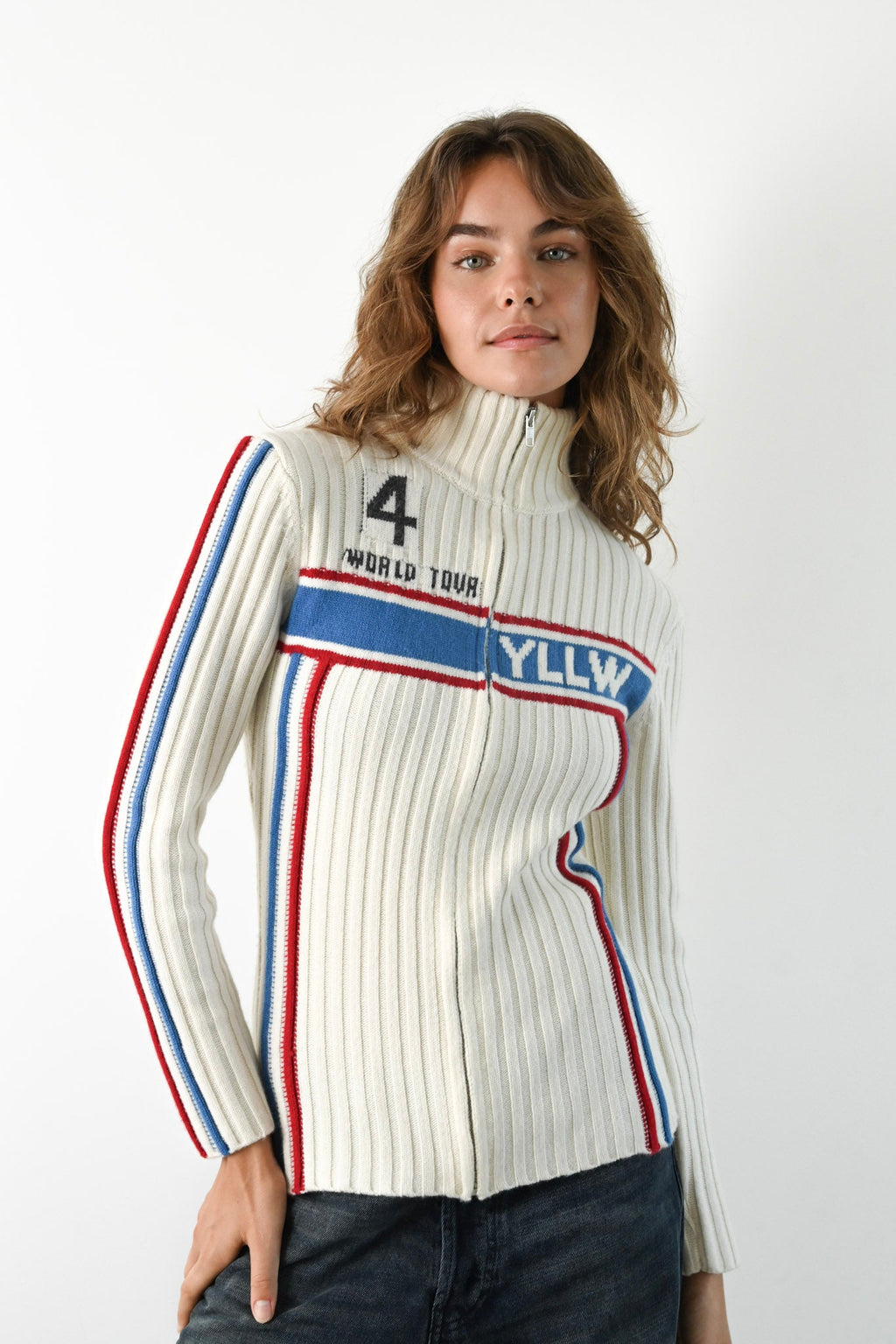 World Tour Zip-Up — Ivory